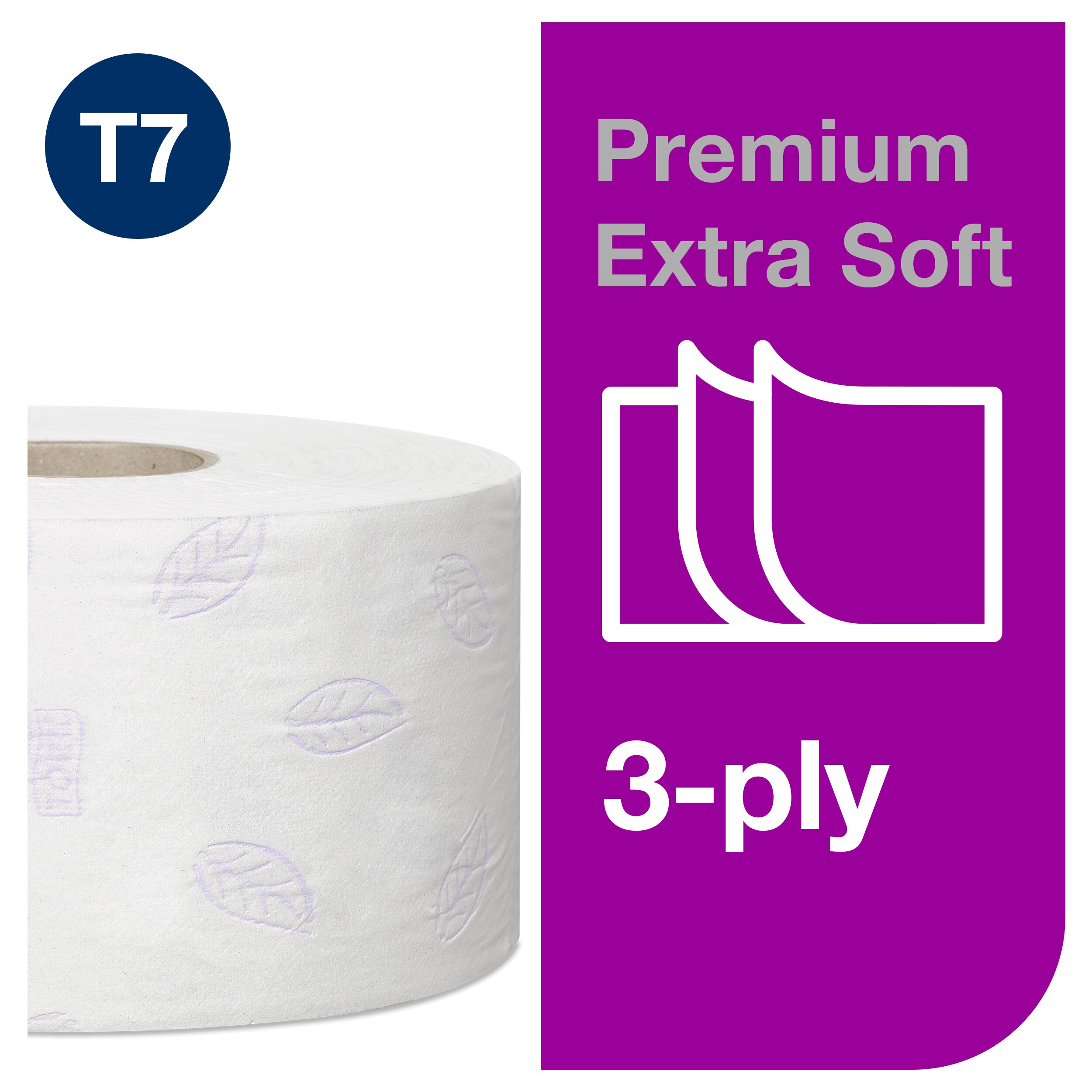 Toaletný papier JUMBO MINI Premium 3vrstvový, návin 120 m, biely