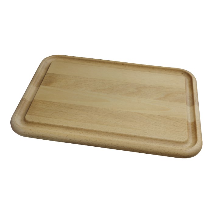 Doštička servírovacia s drážkou - 35 x 25 x 1,9 cm, drevo