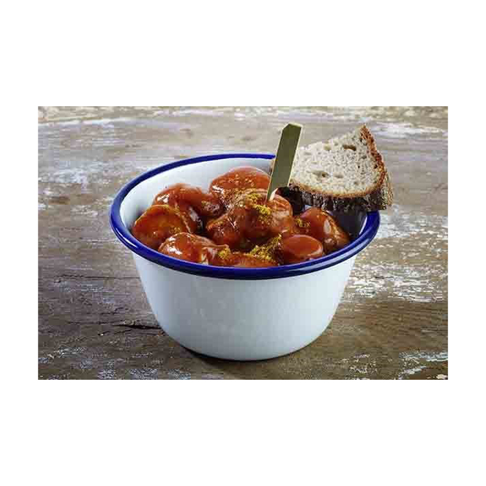 miska Enamelware pr.13cm, 0.5l, modrobiela smalt