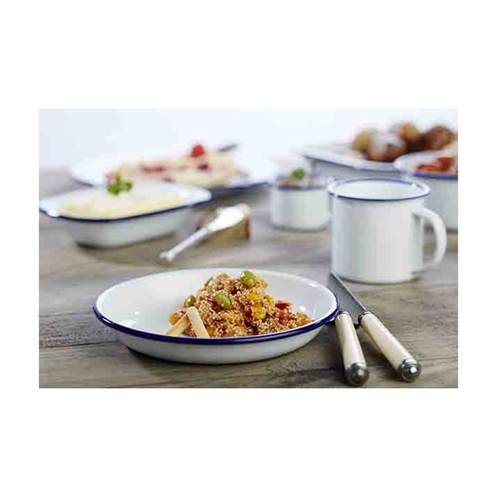 tanier Enamelware hlboký 18 cm