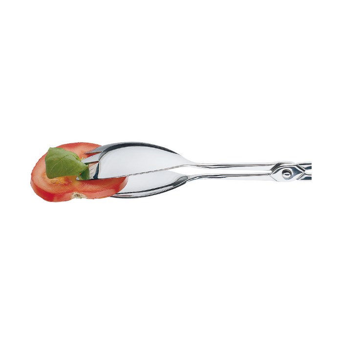Servírovacie kliešte na šalát, zubaté, nerez - 25 cm