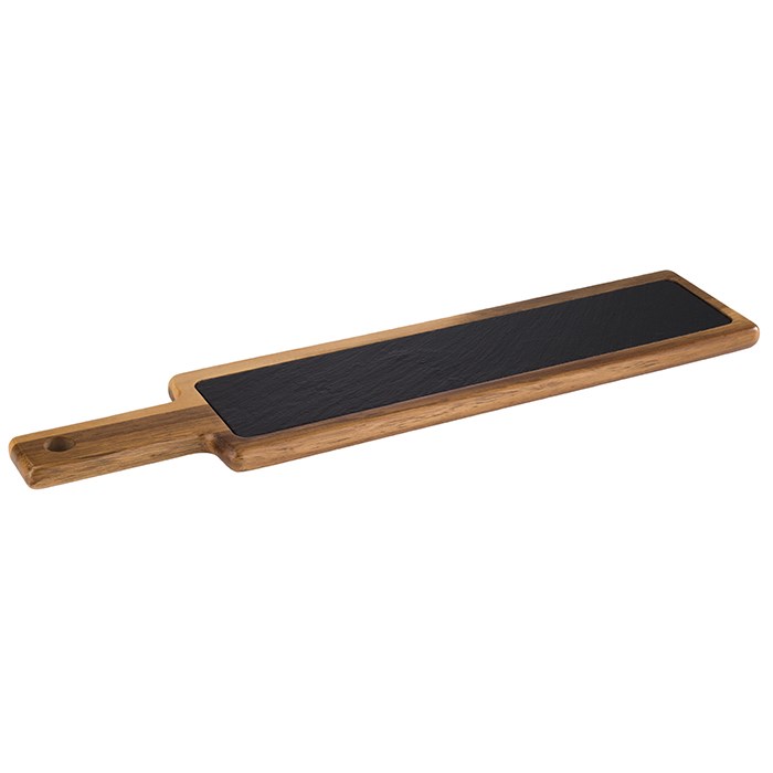 doska servírovacia 43x12 cm drevo + bridlica