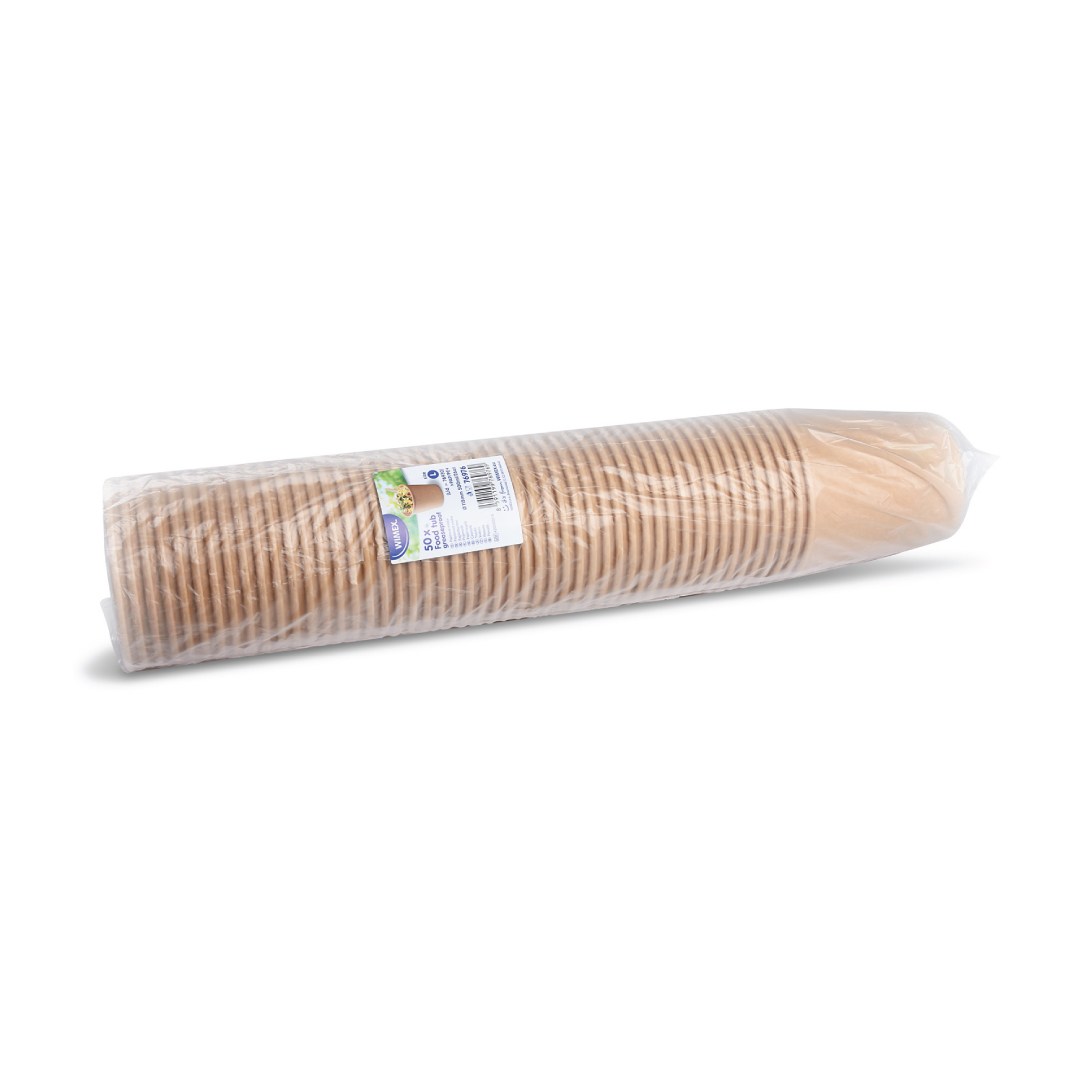 miska papierová guľatá hnedá 750ml, 50ks