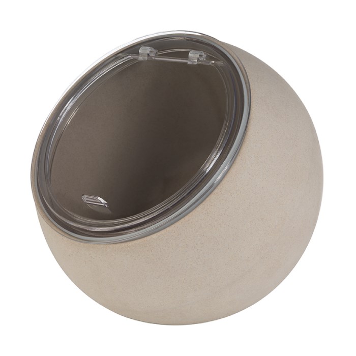 guľa bufetová MOON sivá, 19 cm, 0,8 l, melamín + viečko