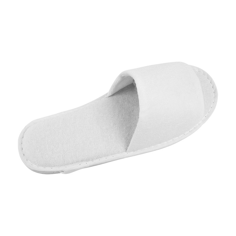Papuče HOTEL otvorené, biele, 30 cm, zväčšené.