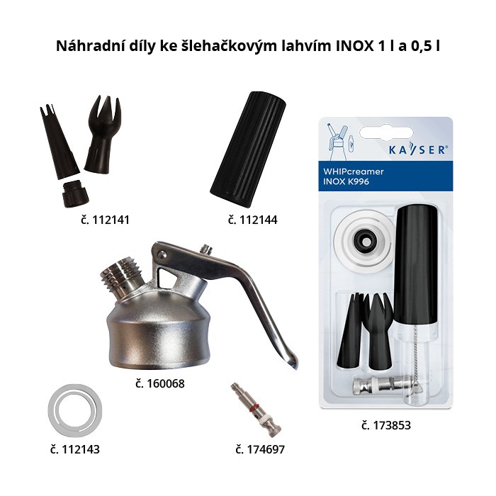 Náhradný piest pre šľahačkové pre fľaše INOX č. K513i