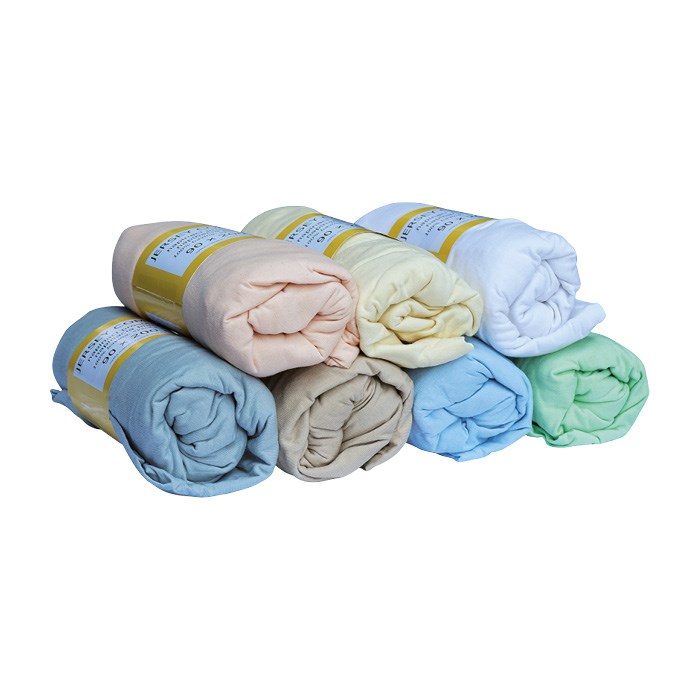 prestieradlo Jersey Comfort 90x200x22 zelené, s gumou, 180g/m2, 100%BA