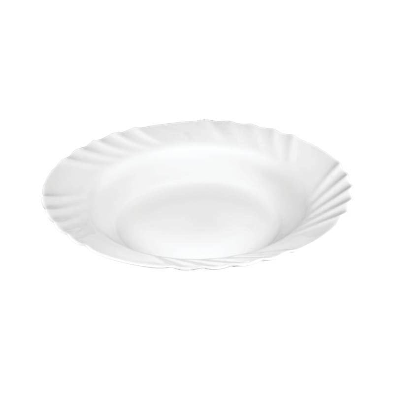 FOLDED / EBRO tanier hlboký 23 cm - opálové sklo