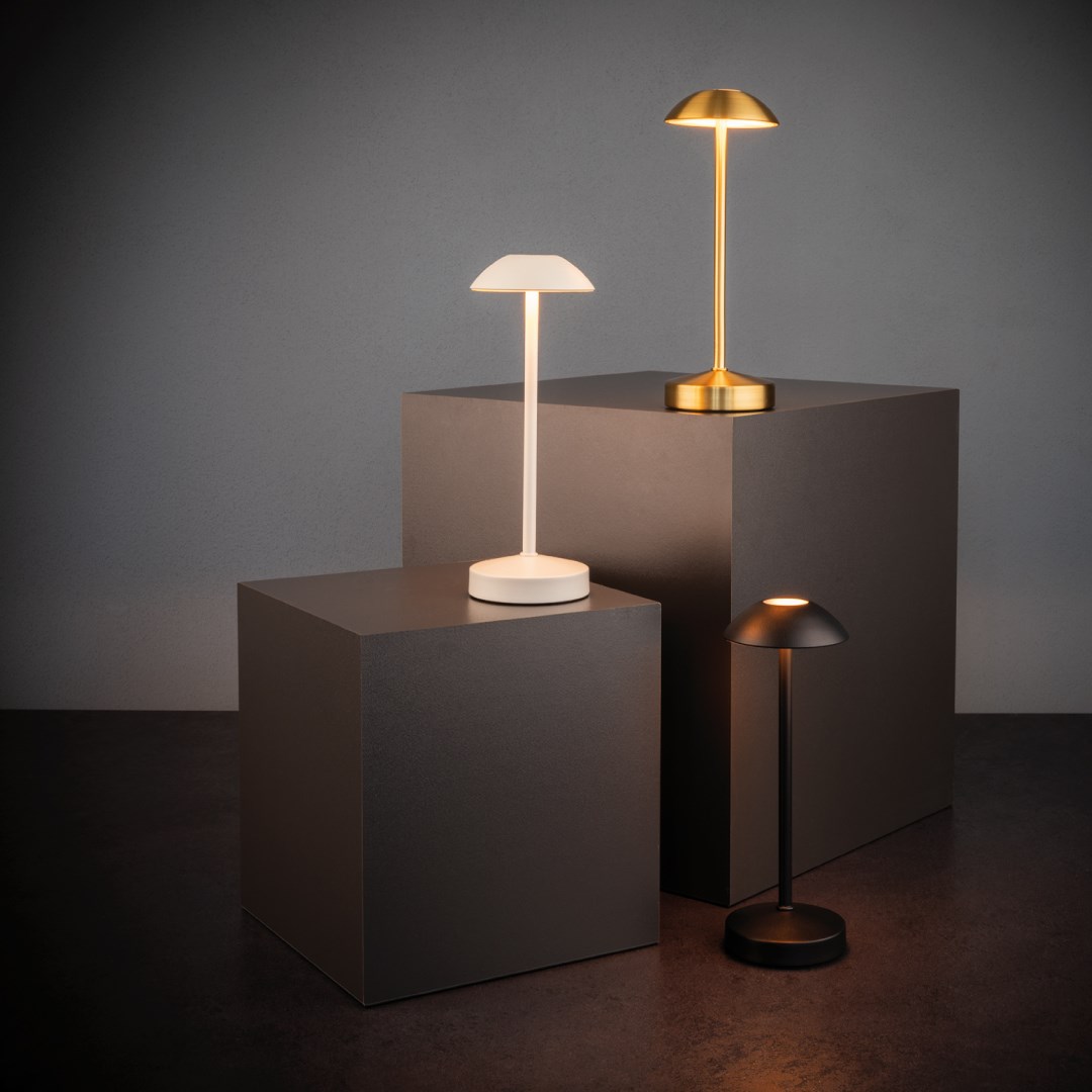 ALVA stolná lampa - zlatá, výška 20,5 cm