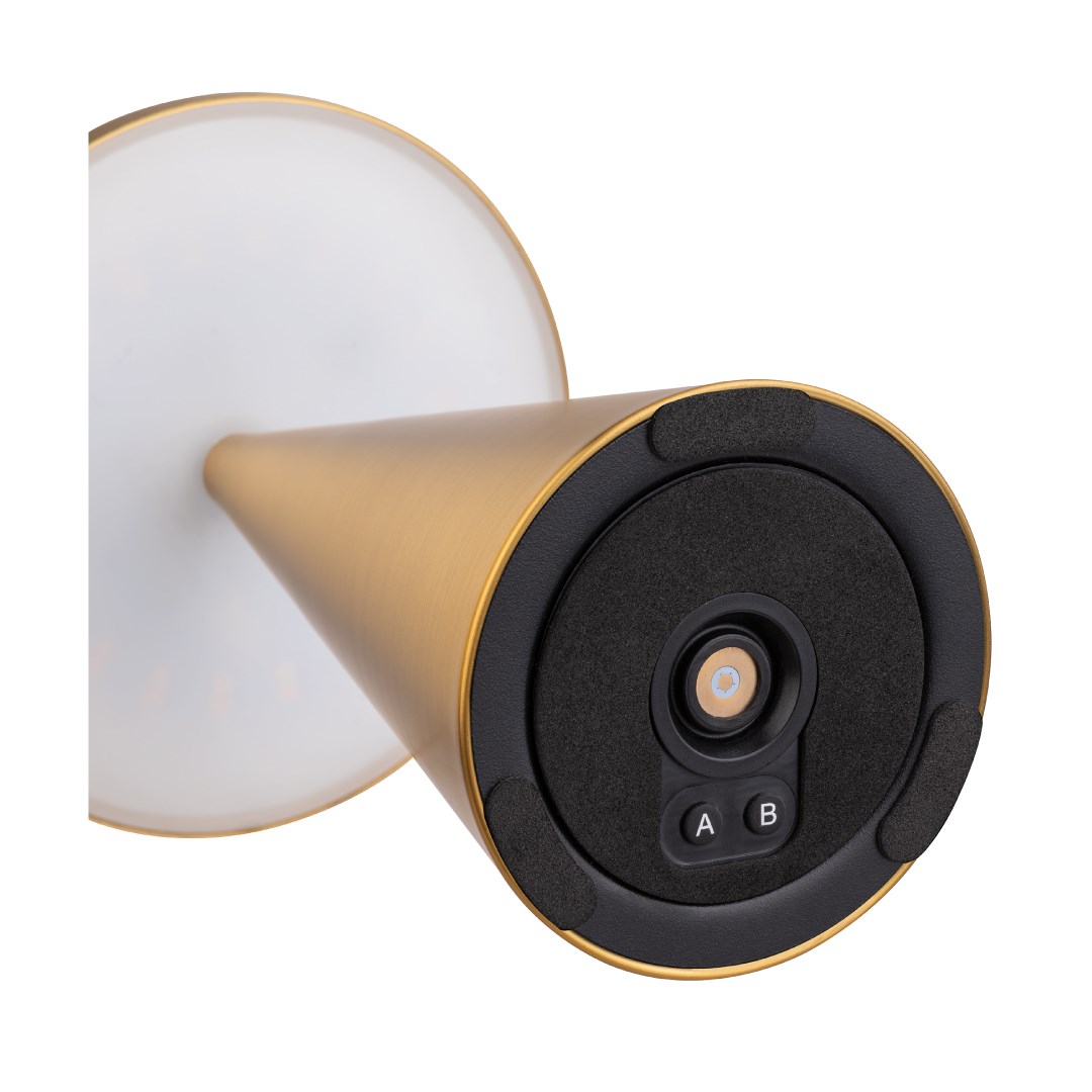 Stolová lampa CONE zlatá, výška 18 cm
