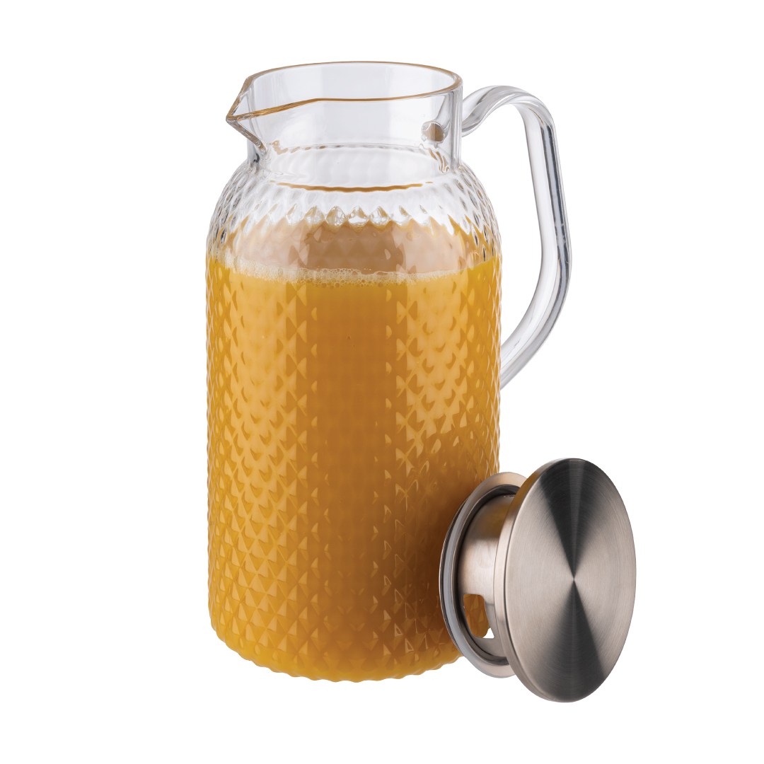 Plastový džbán s nerezovým viečkom, 1,8 l
