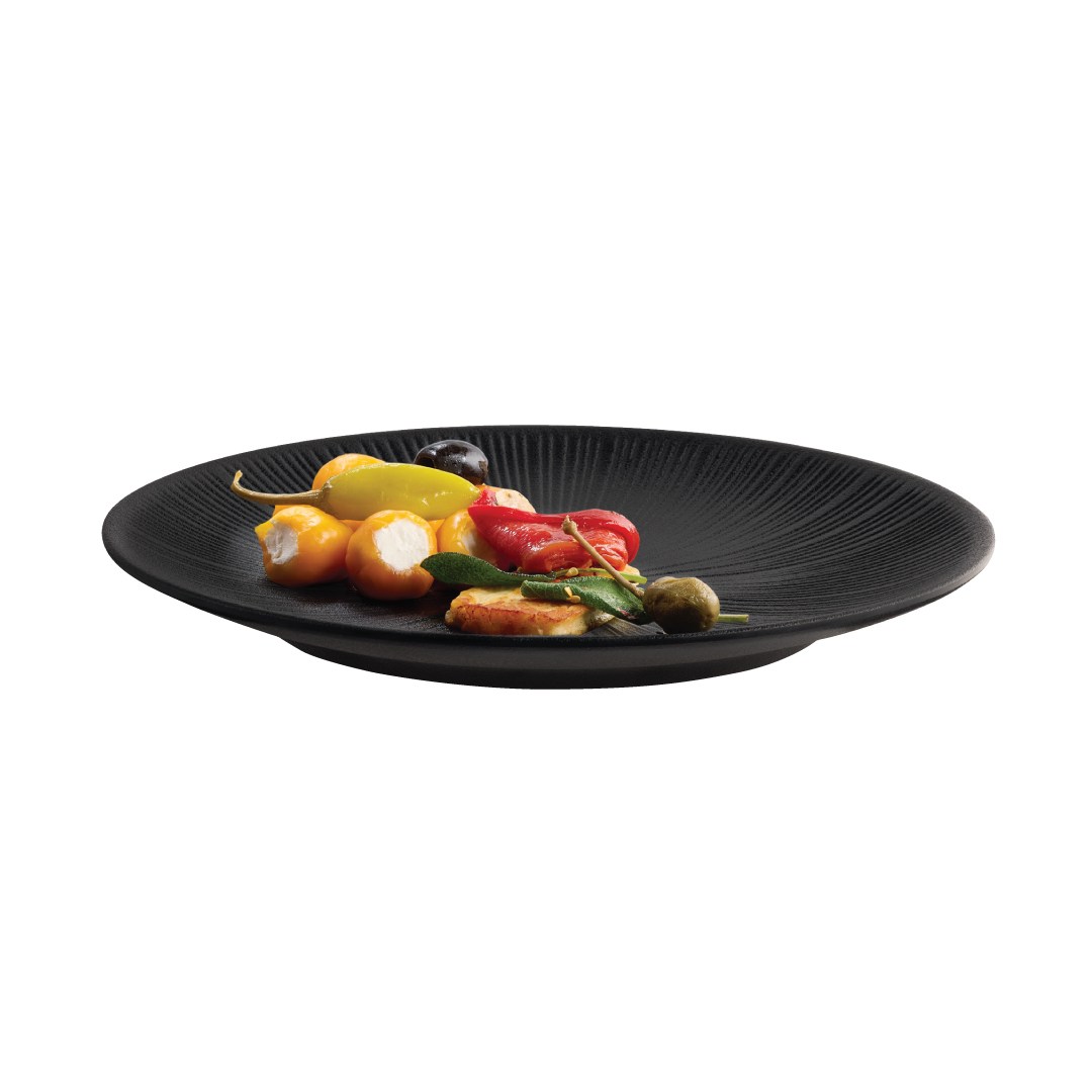 Melamínový tanier NERO, 29 cm, čierny