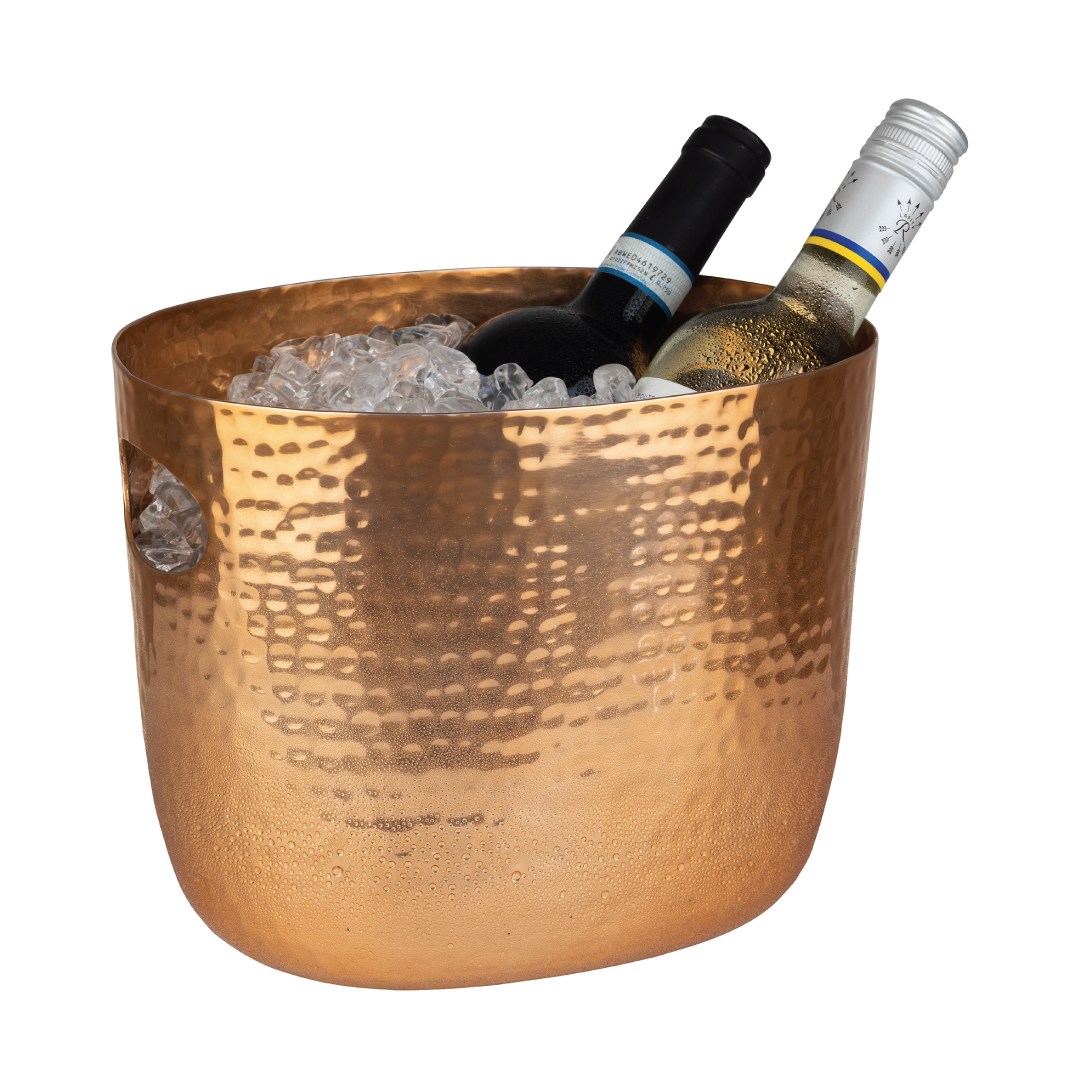 Chladič na sekt/víno, 3,9 l, hliníkový, farba meď