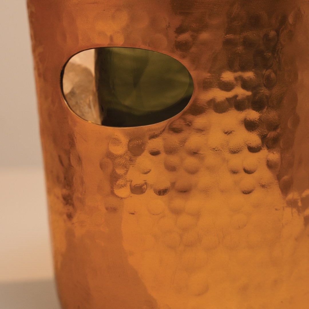 Chladič na sekt/víno, 3,9 l, hliníkový, farba meď