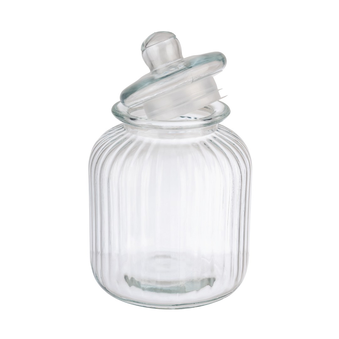 Sklenená nádoba COOKIEGO 3,7 l, pr.17,5 cm, v.27 cm s vekom