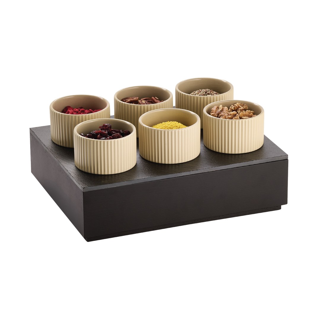 Podnos THE GRID GN 1/2 bridlice, pre misky pr. 9 cm