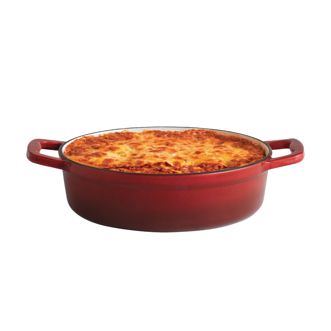 Liatinový pekáč s pokrievkou 5 STARS, 25 x 25 cm, červený 2,5l
