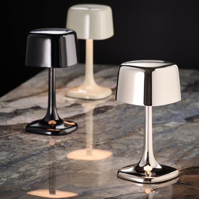 Stolová lampa SOHO, chróm, výška 21,5 cm
