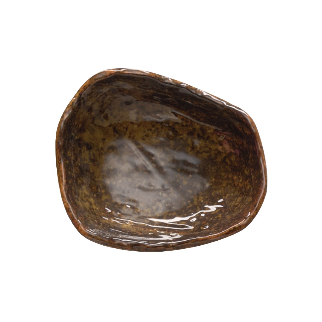 Miska UMI, melamín, hnedá, 10 x 8,5 cm, v. 3 cm