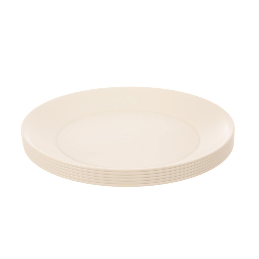 Plytký tanier SANDY pr. 23,5 cm, plastový, farba smotanová