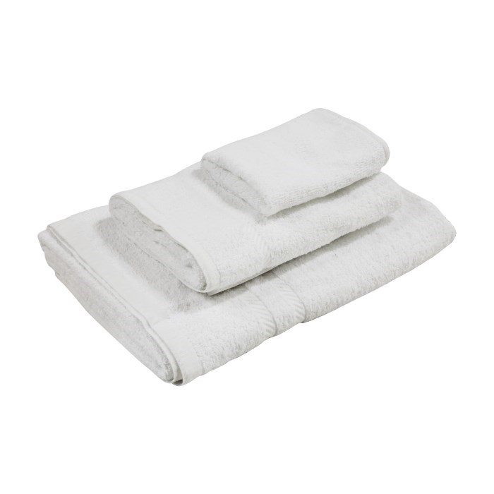 Froté uterák ARUBA 50 x 100 cm, biely, 400 g/m2 - 100% organická bavlna