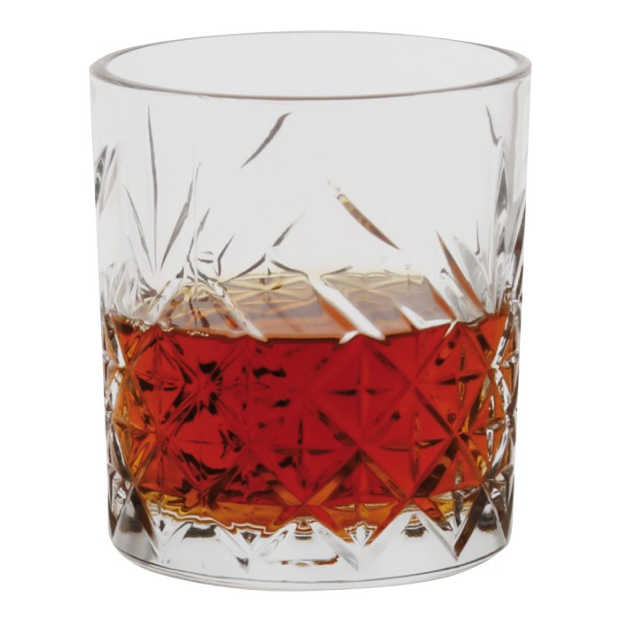Poháre na whisky TIMELESS 345 ml brúseného vhľadu