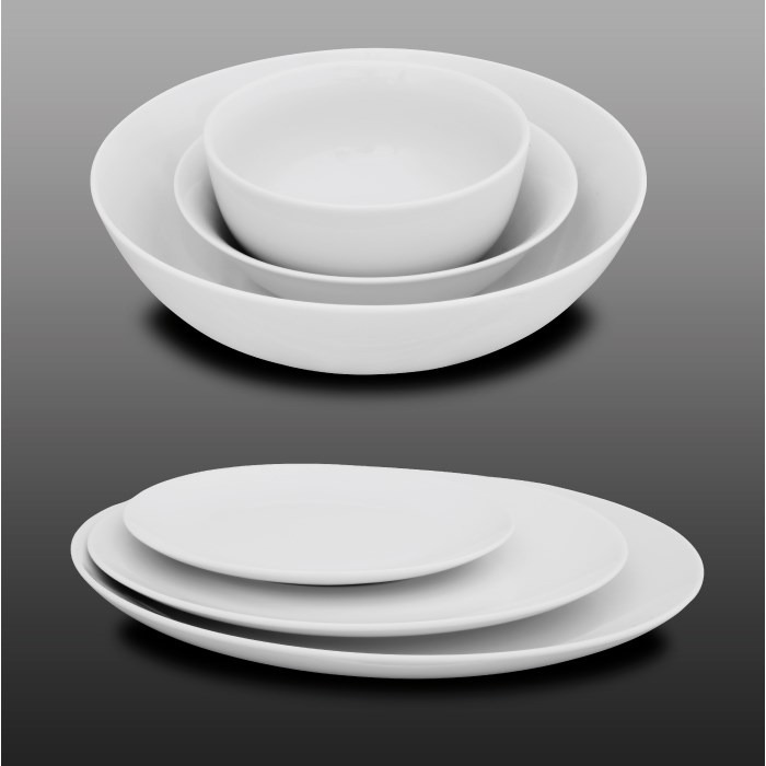 Plytký tanier SIMPLE 26,5 cm coup