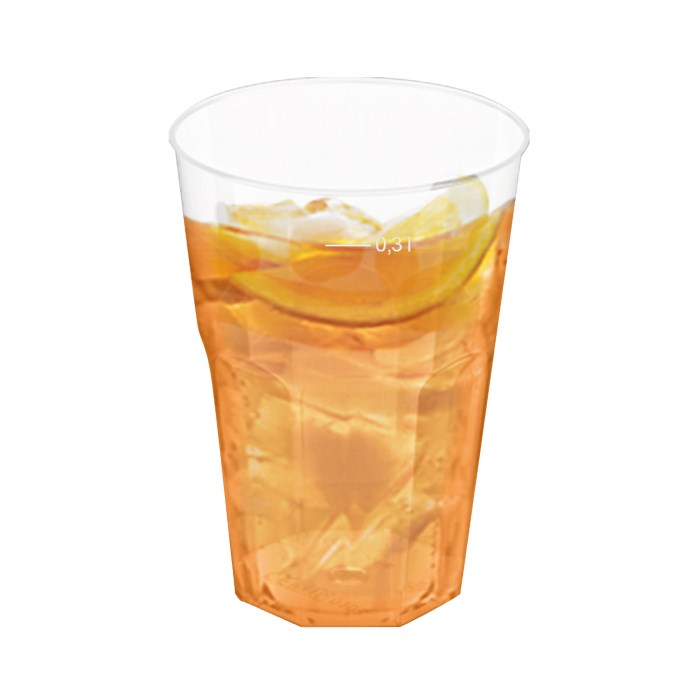 Vratný plastový kelímok "koktail" 0,3 l, 30 ks