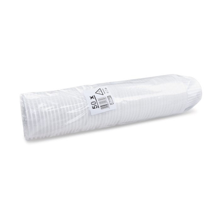 Viečko termo, priemer 127 mm, (XPS), pre misky okrúhle 350 - 500 ml, 50 ks