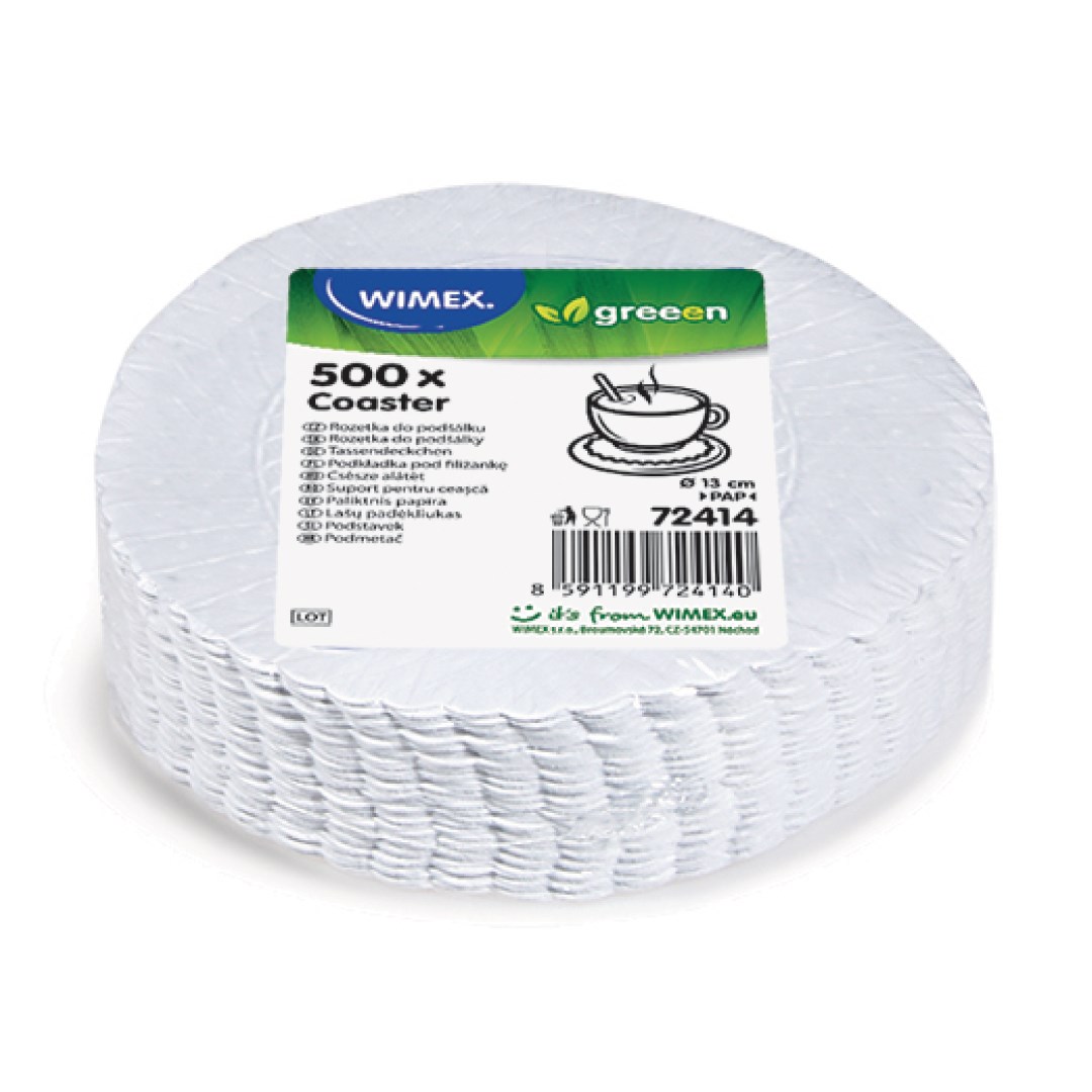 rozetky 13cm/500ks/1-vr. biele