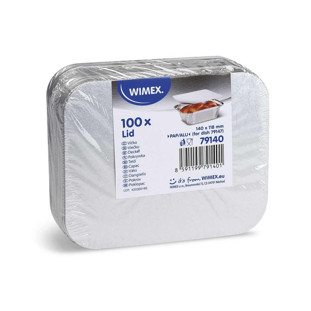 Viečko pre ALU misku 96558 / 100 ks